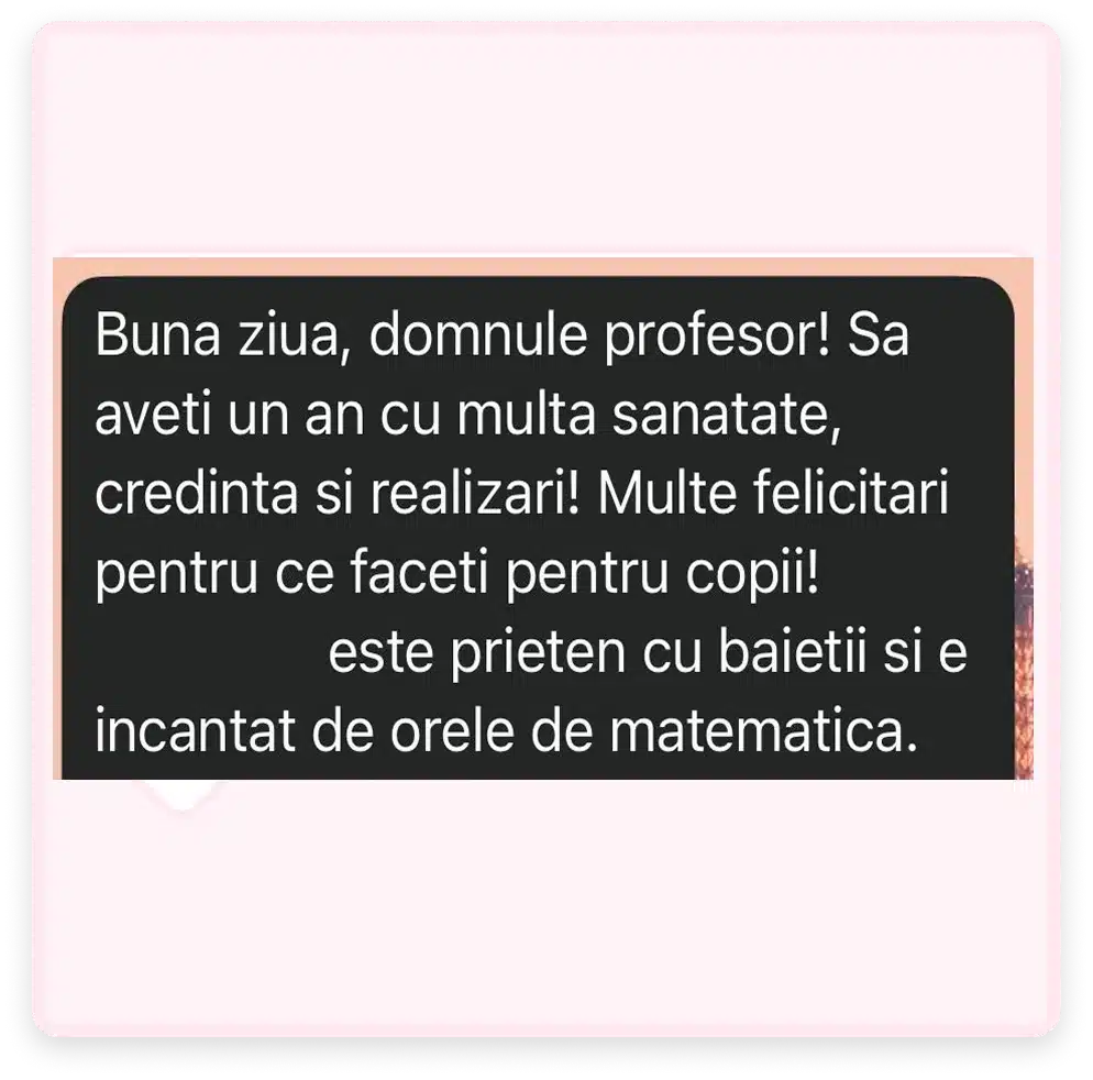 Testimonial Meditatii Matematica