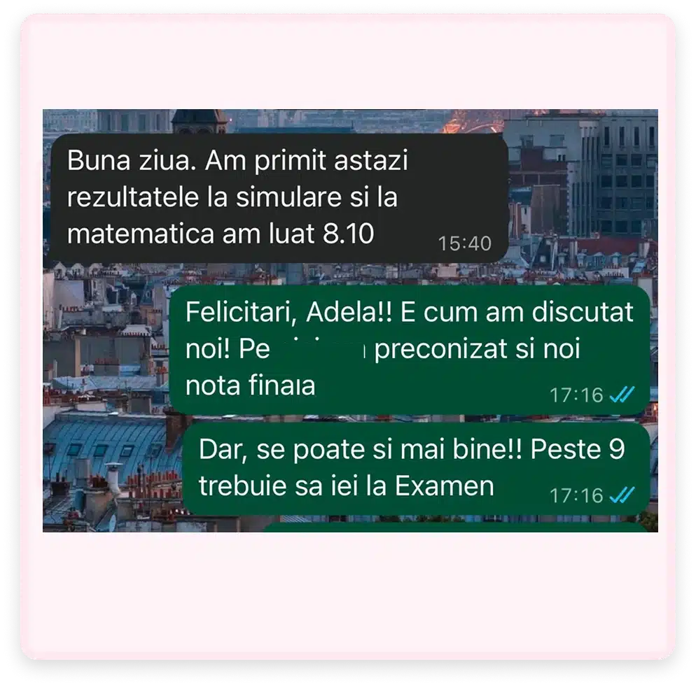 Testimonial Meditatii Matematica